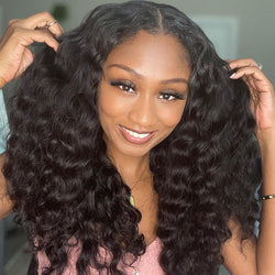 U Part Wig Loose Deep Wave 100% Human Hair Wig