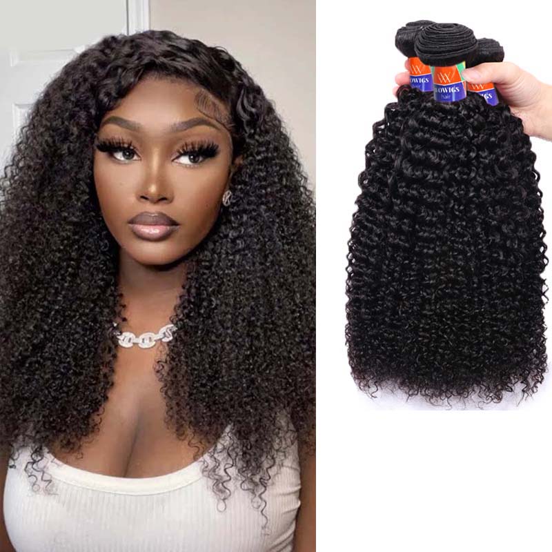3 Bundle Deals Kinky Curly Hair 12-30 inch 100% Virgin Hair Extensions