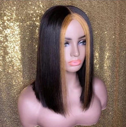 Bob Wigs Highlighted 100% Virgin Hair Free Shipping Full Lace Wig Lace Front Wig 1