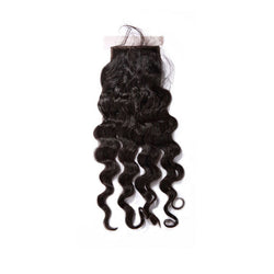 4x4 Silk Base Closure Deep Wave 100% Human Hair Extensions