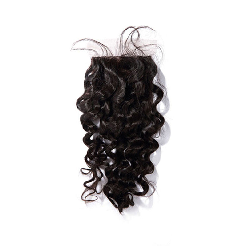 4x4 Silk Base Closure Curly Hair 100% Human Hair Extensions