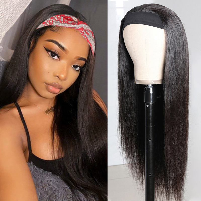 BIANCA Straight Hair Headband Wig *No Lace No Glue* Beginner Friendly & Convenient